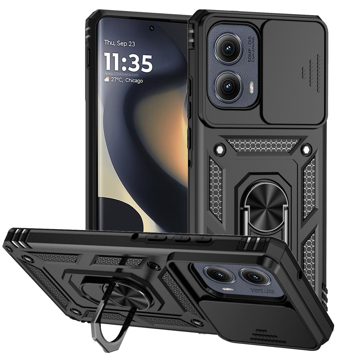 ZORBES Phone Case for Motorola Edge 5G 2024 Sleek Magnetic Phone Case with Kickstand Ring Phone Holder Shockproof Phone Case for Motorola Edge 5G 2024 ZORBES Phone Case for Motorola Edge 5G 2024 Sleek Magnetic Phone Case with Kickstand Ring Phone Holder Shockproof Phone Case for Motorola Edge 5G 2024